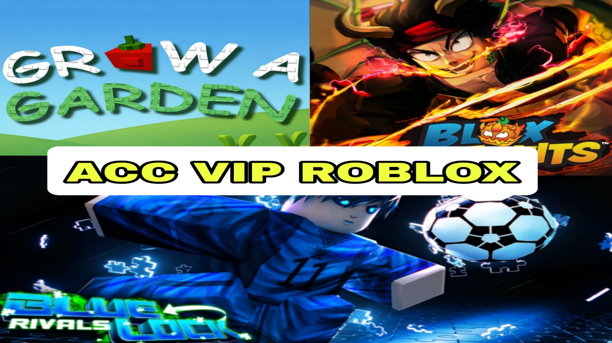 ACC VIP BLOX FRUITS - BLUE LOCK RIVALS -...